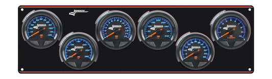 SMi™ Elite Waterproof Gauge Panel from Longacre,  5 Gauge Oil Pressure/Water Temperature/Fuel Pressure/Oil Temperature/Water Pressure/Tach