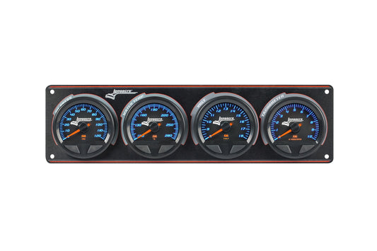 SMi™ Elite Waterproof Gauge Panel from Longacre,  3 Gauge Oil Pressure/Water Temperature/Volt/Tach