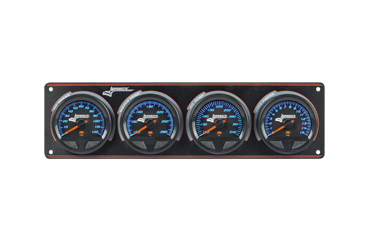 SMi™ Elite Waterproof Gauge Panel from Longacre,  4 Gauge Oil Pressure/Water Temperature/Oil Temperature/Fuel Pressure