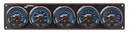 SMi™ Elite Waterproof Gauge Panel from Longacre,  4 Gauge Oil Pressure/Water Temperature/Fuel Pressure/Volt/Tach