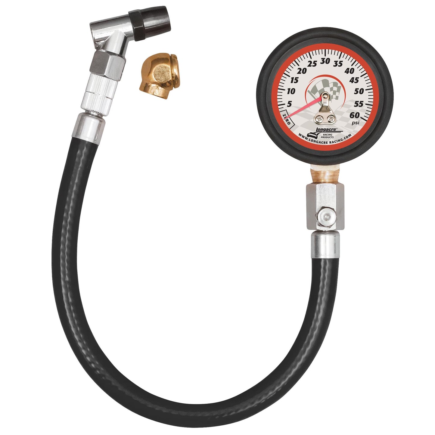 Basic 2" Tire Gauge 0-60 PSI by 1 lb.