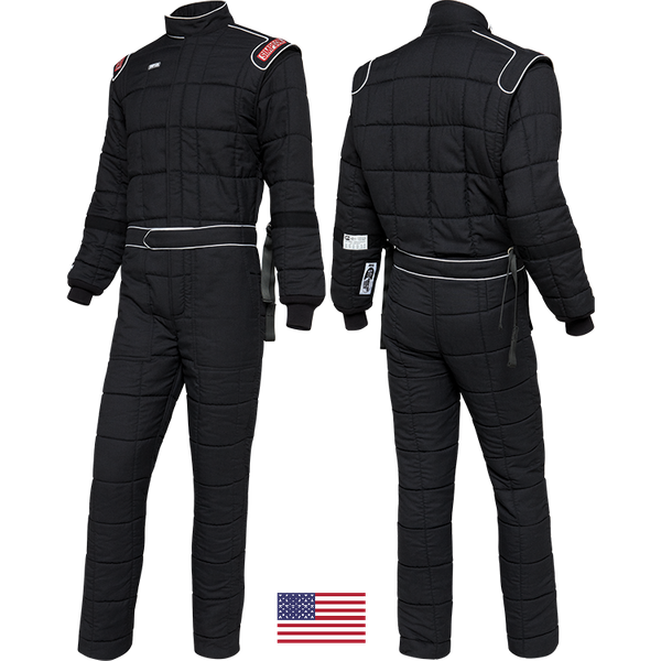 Simpson Racing Drag One Piece Racing Suit SFI 15Large - Black