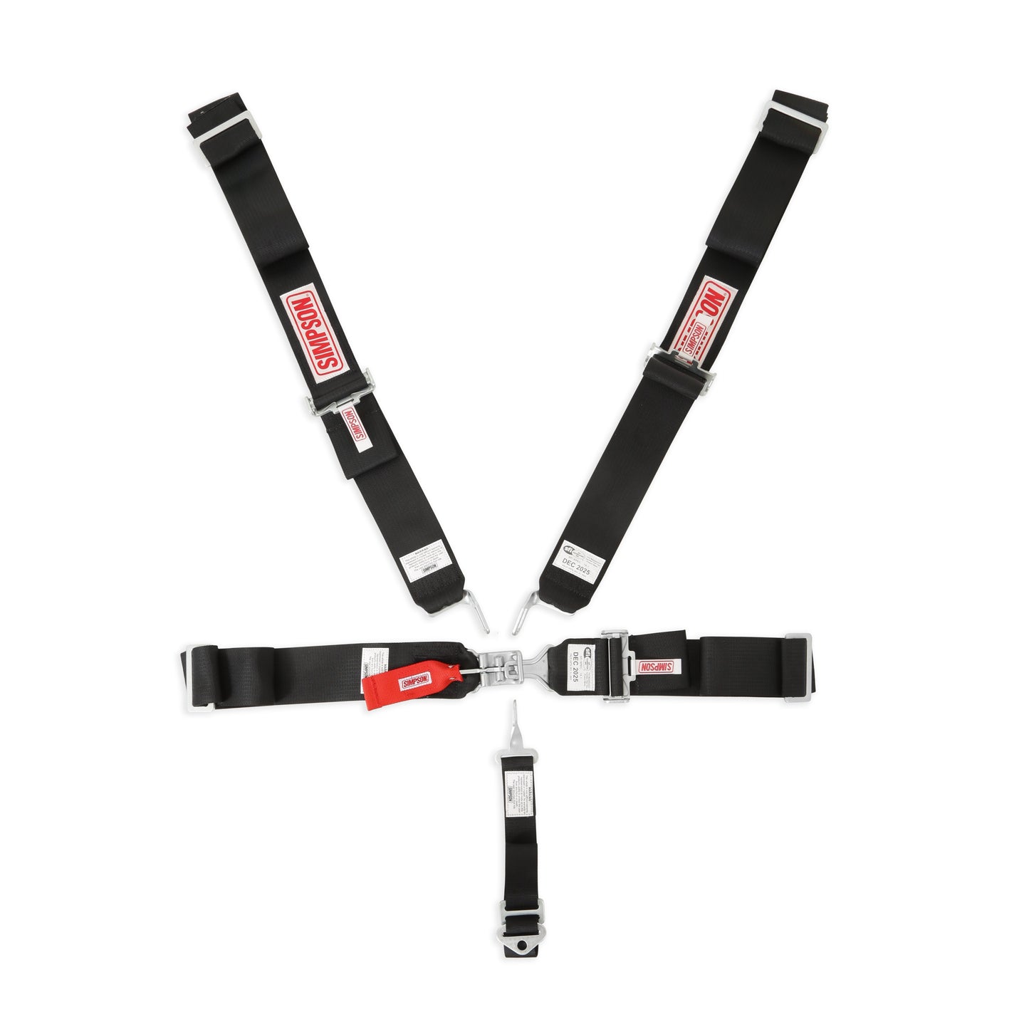 Simpson Racing STD. Latch & Link 5pt. HarnessBlack
