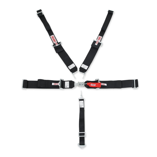 Simpson Racing  Latch and Link Lap Wrap-Around 5-Point Pull-Down HarnessBlack