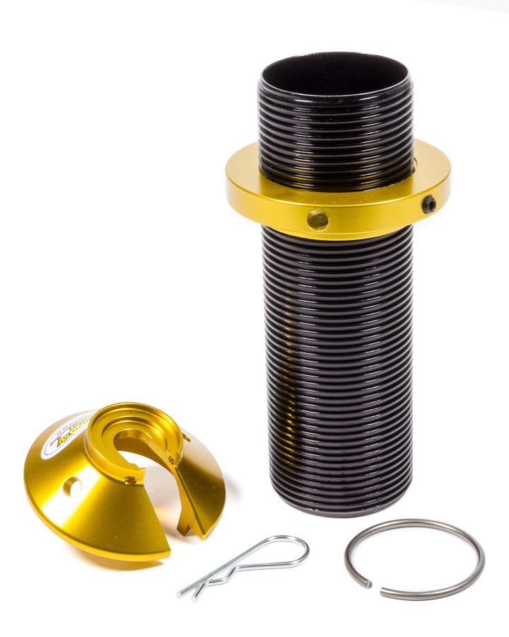 Coil-Over Kit - 2.500 in ID Spring - 7 in Sleeve - Aluminum - Black / Gold Anodized - Pro Shocks 2 in Shocks - Kit