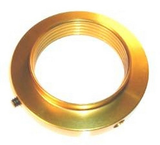 Coil-Over Adjuster Nut - 2-1/2 in ID Springs - Aluminum - Gold Anodized - Universal - Each