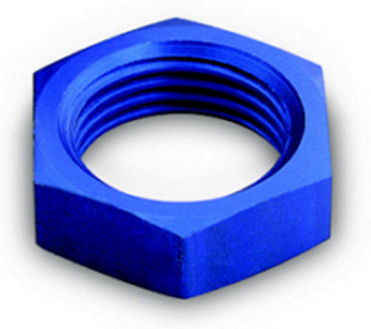 Bulkhead Fitting Nut - 3 AN - Aluminum - Blue Anodized - Pair