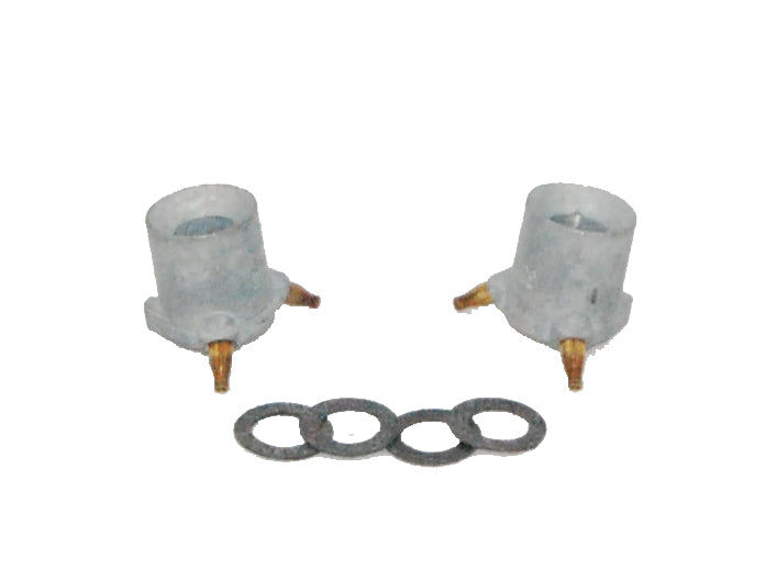 Accelerator Pump Discharge Nozzle - 0.042 in ID - Tube Type - Aluminum - Natural - Holley Carburetors - Pair