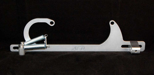 Throttle Cable Bracket - Carb Mount - Return Spring - Aluminum - Clear Anodized - Morse Cable - Square Bore - Kit