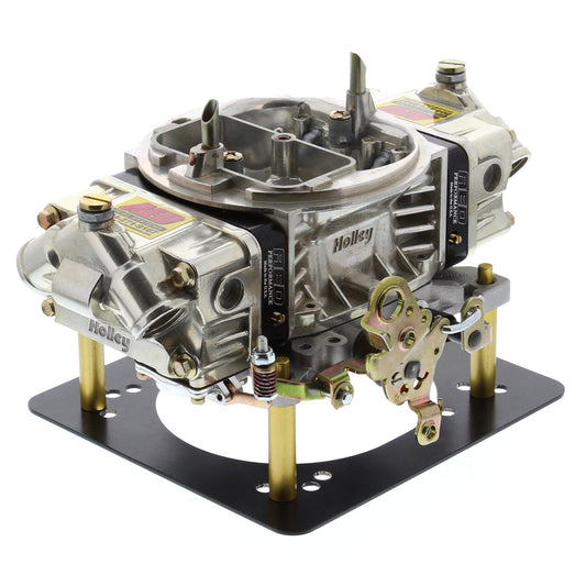 Carburetor - HO Series - 4-Barrel - 750 CFM - Square Bore - No Choke - Mechanical Secondary - Dual Inlet - Aluminum - Black Anodized / Gold Chromate / Natural - Each