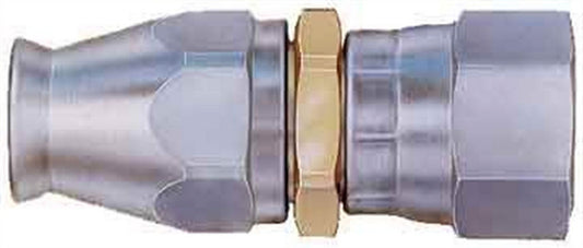 Fitting - Hose End - PTFE Racing Hose - Straight - 3 AN Hose to 3 AN Female Swivel - Steel - Natural - Each