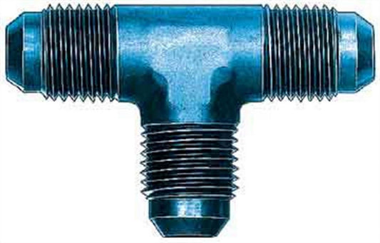 Fitting - Adapter Tee - 3 AN Male x 3 AN Male x 3 AN Male - Aluminum - Blue Anodized - Each