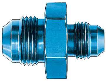 Fitting - Adapter - Straight - 8 AN Male to 6 AN Male - Aluminum - Blue Anodized - Each