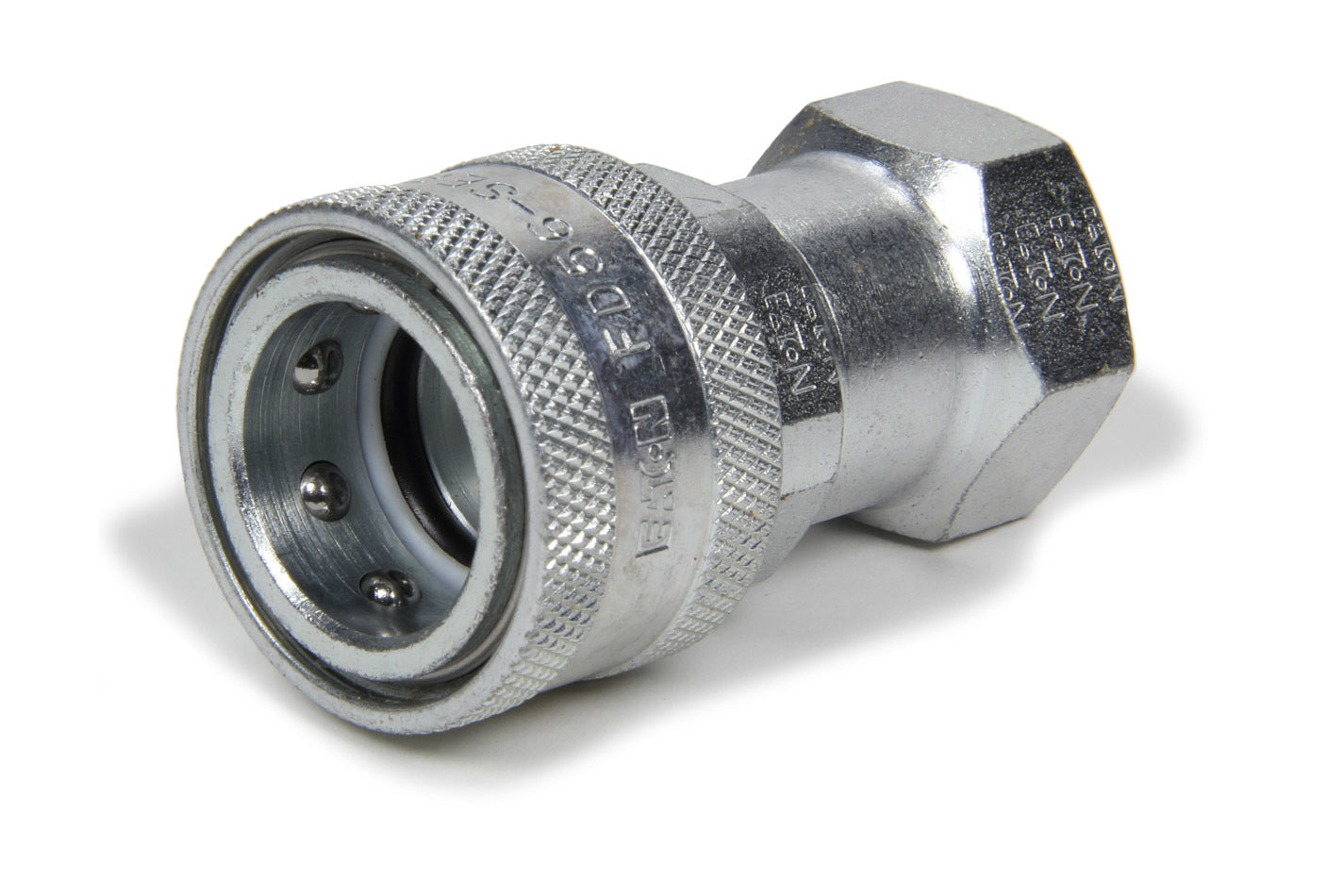 Fitting - Quick Disconnect - Radiator Refill Coupling - Female Half to 1/2 in NPT - Steel - Zinc Plated - Each