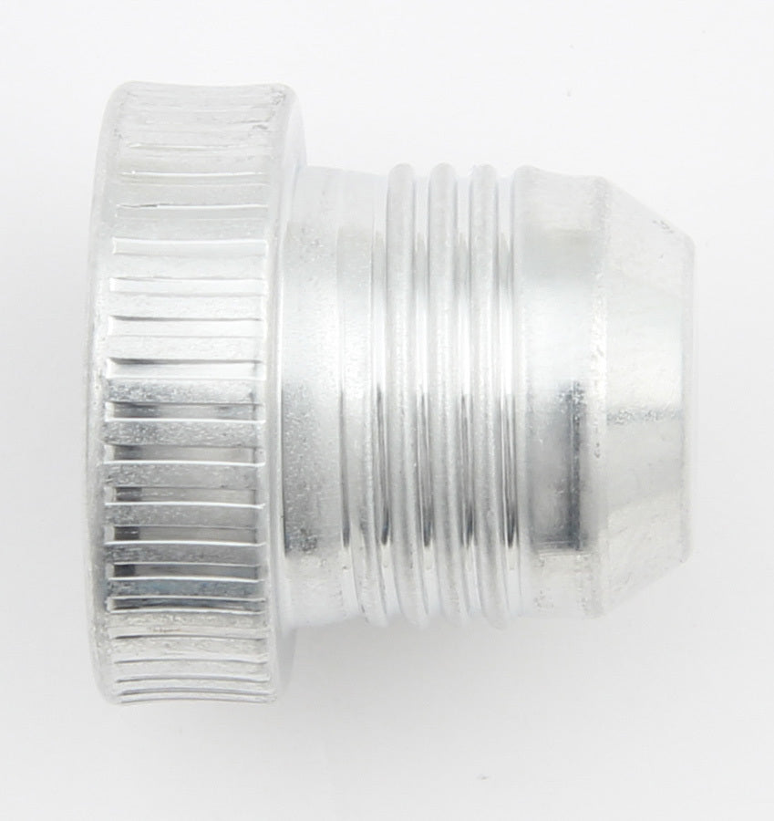 Fitting - Plug - 10 AN - Knurled Head - Aluminum - Natural - Set of 12