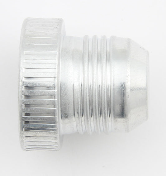 Fitting - Plug - 10 AN - Knurled Head - Aluminum - Natural - Set of 12