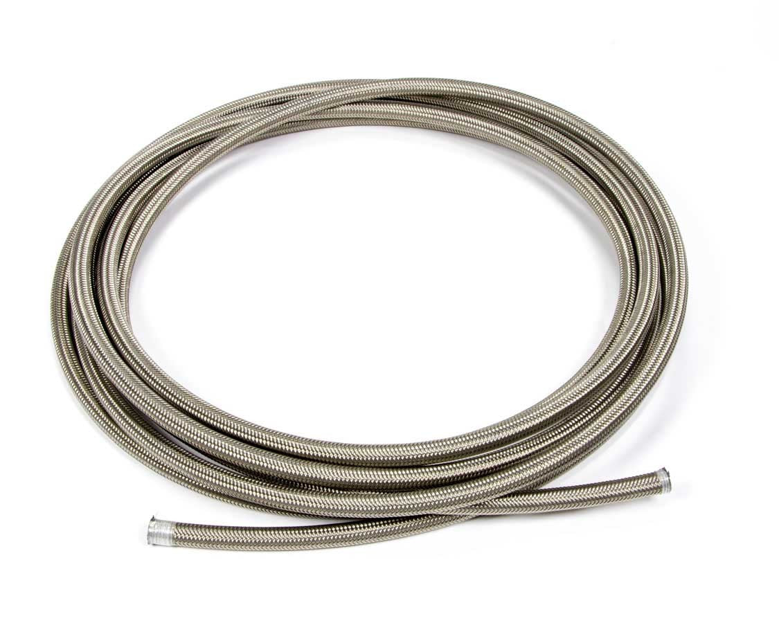 Hose - PTFE Racing Hose - 6 AN - 20 ft - Braided Stainless / PTFE - Natural - Each