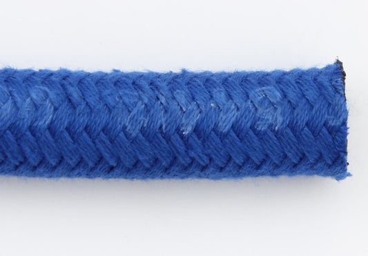 Hose - AQP High Pressure Hose - 6 AN - 10 ft - Braided Fabric / Rubber - Blue - Each