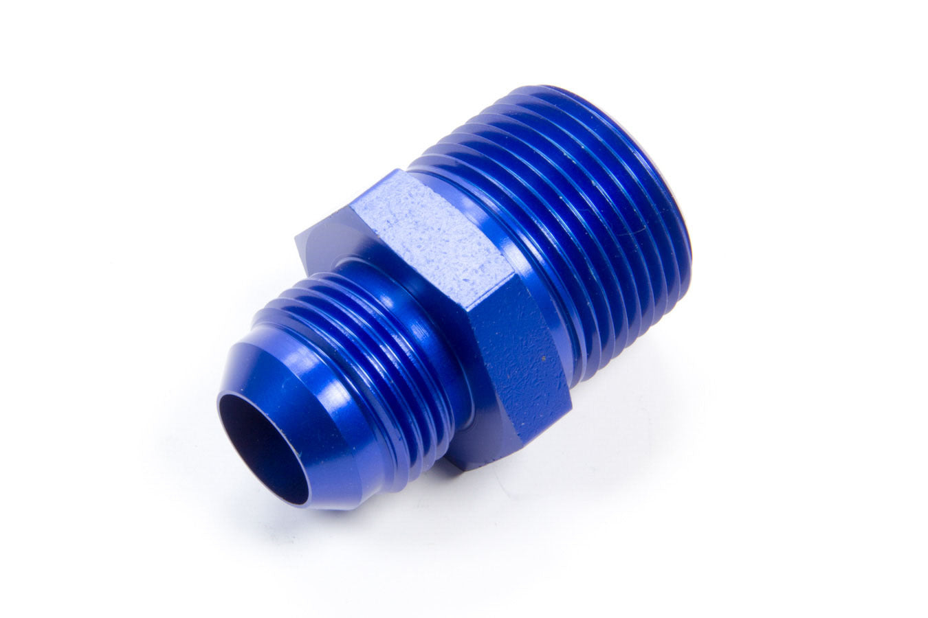 Fitting - Adapter - Straight - 12 AN Male to 1 in NPT Male - Aluminum - Blue Anodized - Each