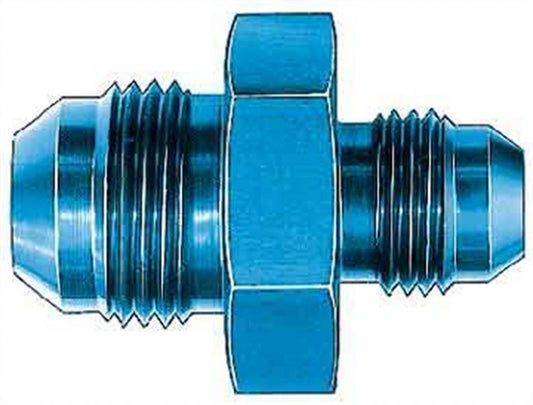 Fitting - Adapter - Straight - 4 AN Male to 3 AN Male - Aluminum - Blue Anodized - Each