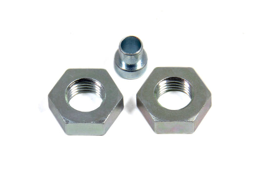 Bulkhead Fitting Nut - 3 AN - Steel - Natural - Pair