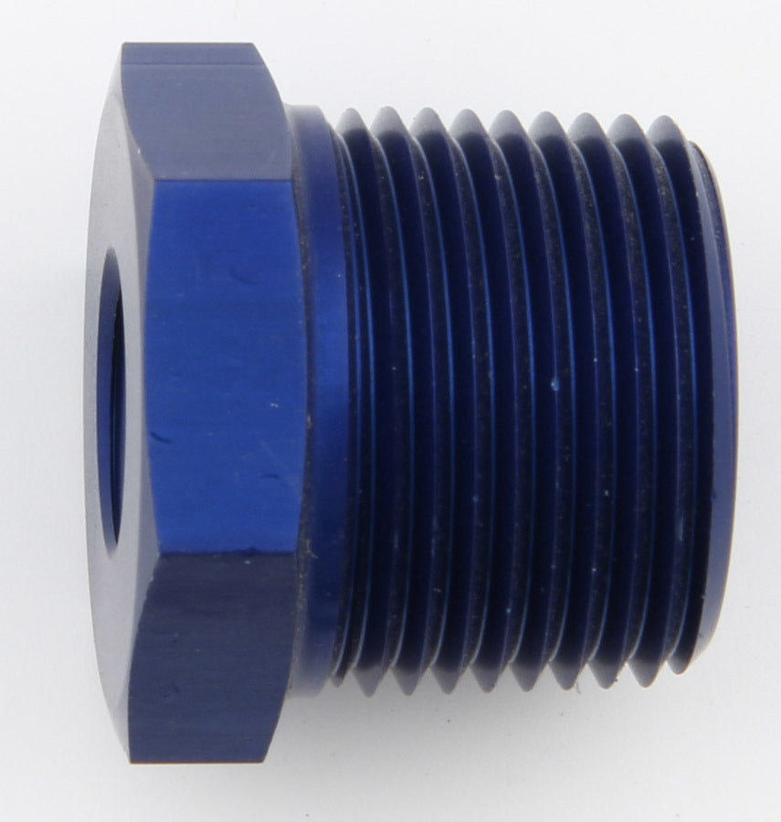 Fitting - Bushing - 1/4 in NPT Female to 3/4 in NPT Male - Aluminum - Blue Anodized - Each