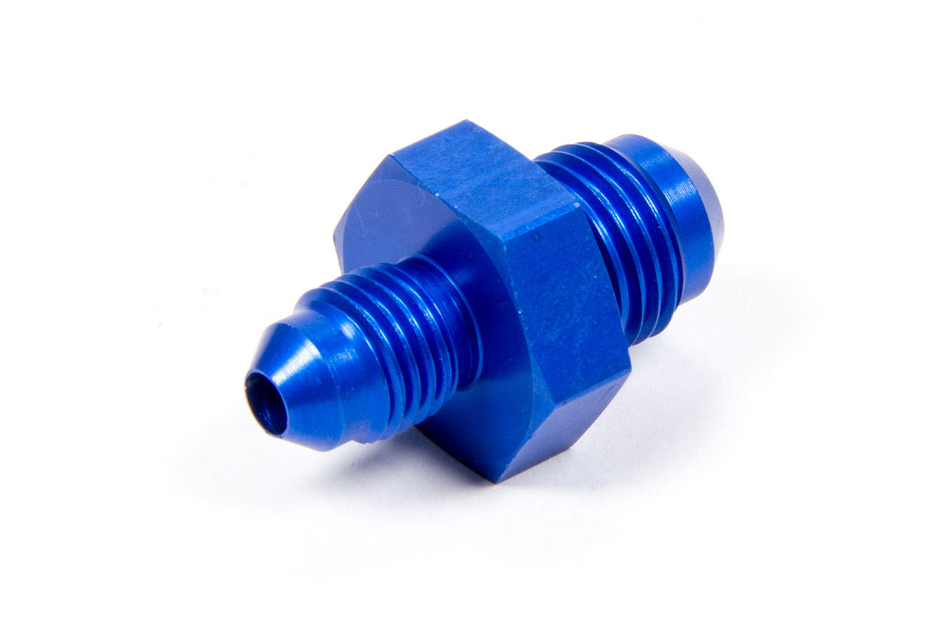 Fitting - Adapter - Straight - 6 AN Male to 4 AN Male - Aluminum - Blue Anodized - Each