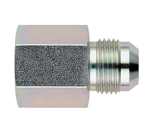 Fitting - Adapter - Straight - 1/2 in NPT Female to 10 AN Male - Steel - Natural - Each