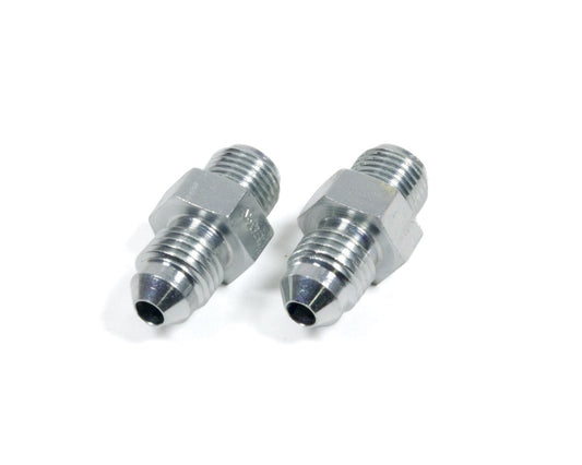 Fitting - Adapter - Straight - 4 AN Male to 7/16-24 in Inverted Flare Male - Steel - Natural - Hardline - Pair