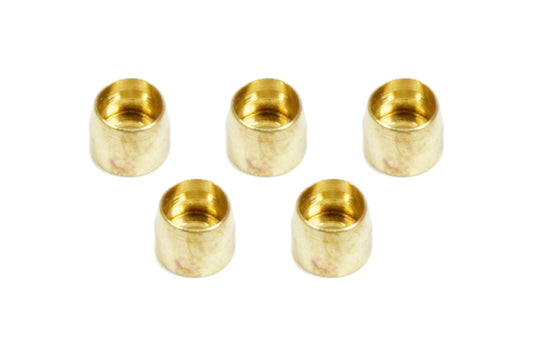 Compression Ferrule - 3 AN - Brass - PTFE Fittings - Set of 5