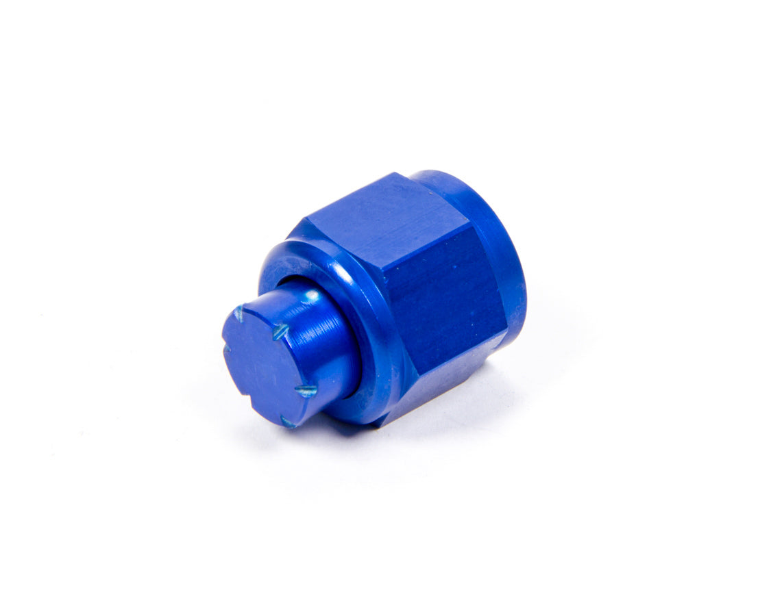 Fitting - Cap - 8 AN - Aluminum - Blue Anodized - Each