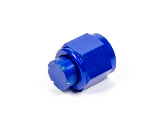 Fitting - Cap - 10 AN - Aluminum - Blue Anodized - Each