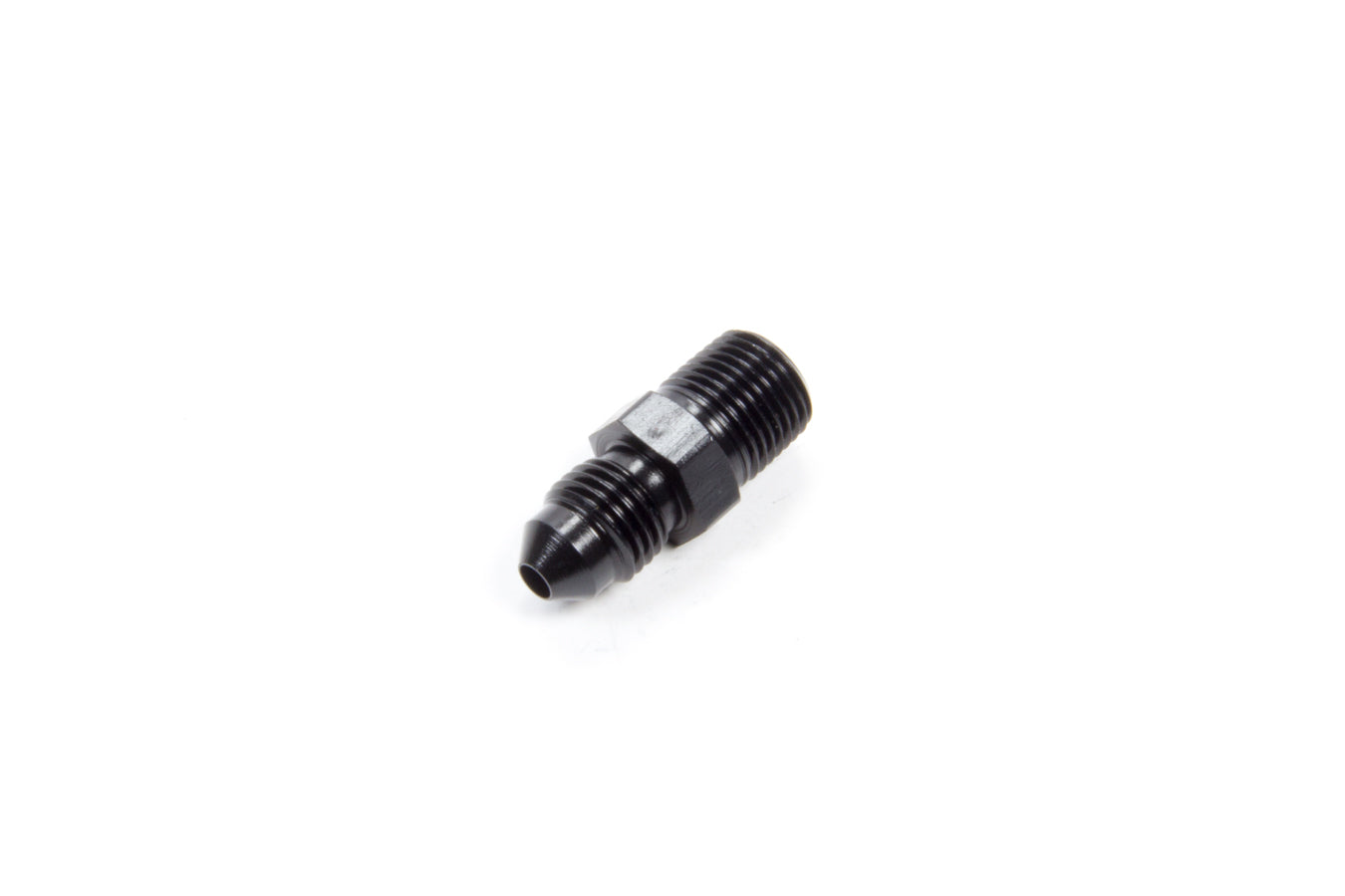 Fitting - Adapter - Straight - 3 AN Male to 1/8 in NPT Male - Aluminum - Black Anodized - Each