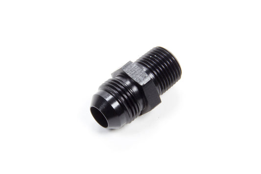 Fitting - Adapter - Straight - 8 AN Male to 3/8 in NPT Male - Aluminum - Black Anodized - Each