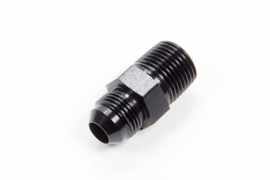 Fitting - Adapter - Straight - 8 AN Male to 1/2 in NPT Male - Aluminum - Black Anodized - Each