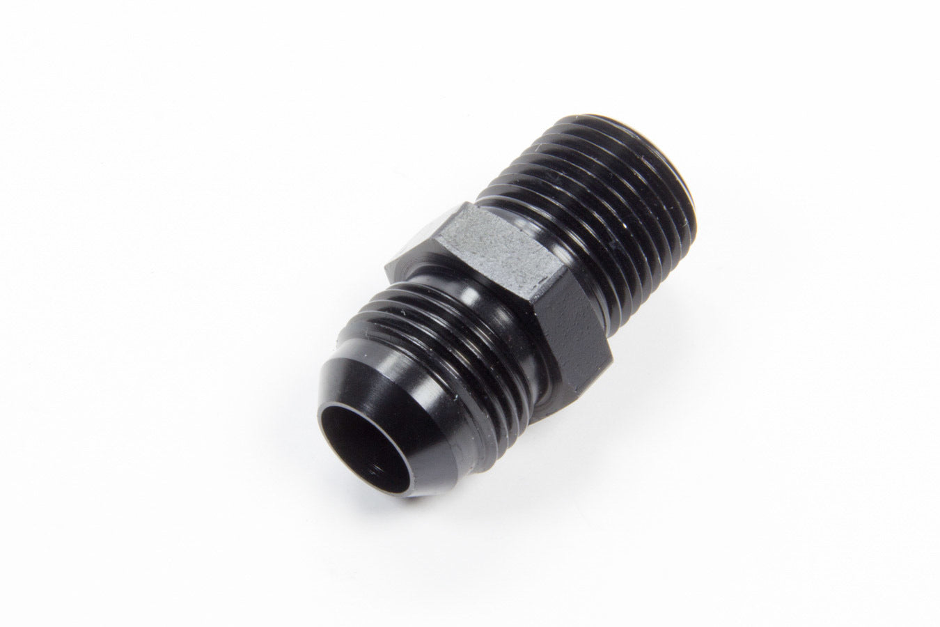 Fitting - Adapter - Straight - 10 AN Male to 1/2 in NPT Male - Aluminum - Black Anodized - Each