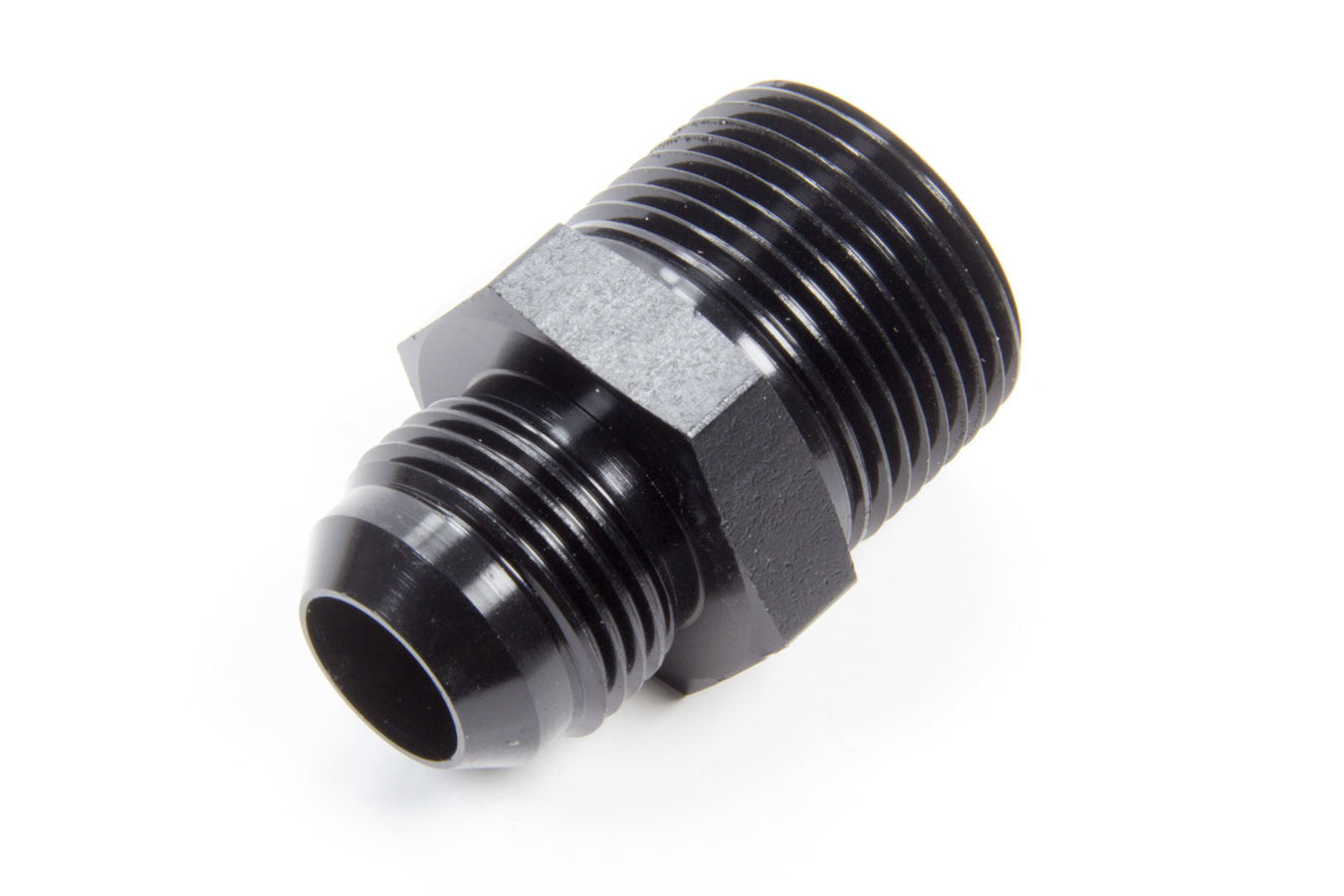 Fitting - Adapter - Straight - 12 AN Male to 1 in NPT Male - Aluminum - Black Anodized - Each