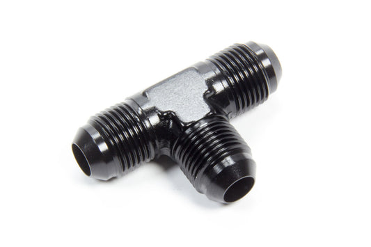 Fitting - Adapter Tee - 8 AN Male x 8 AN Male x 8 AN Male - Aluminum - Black Anodized - Each