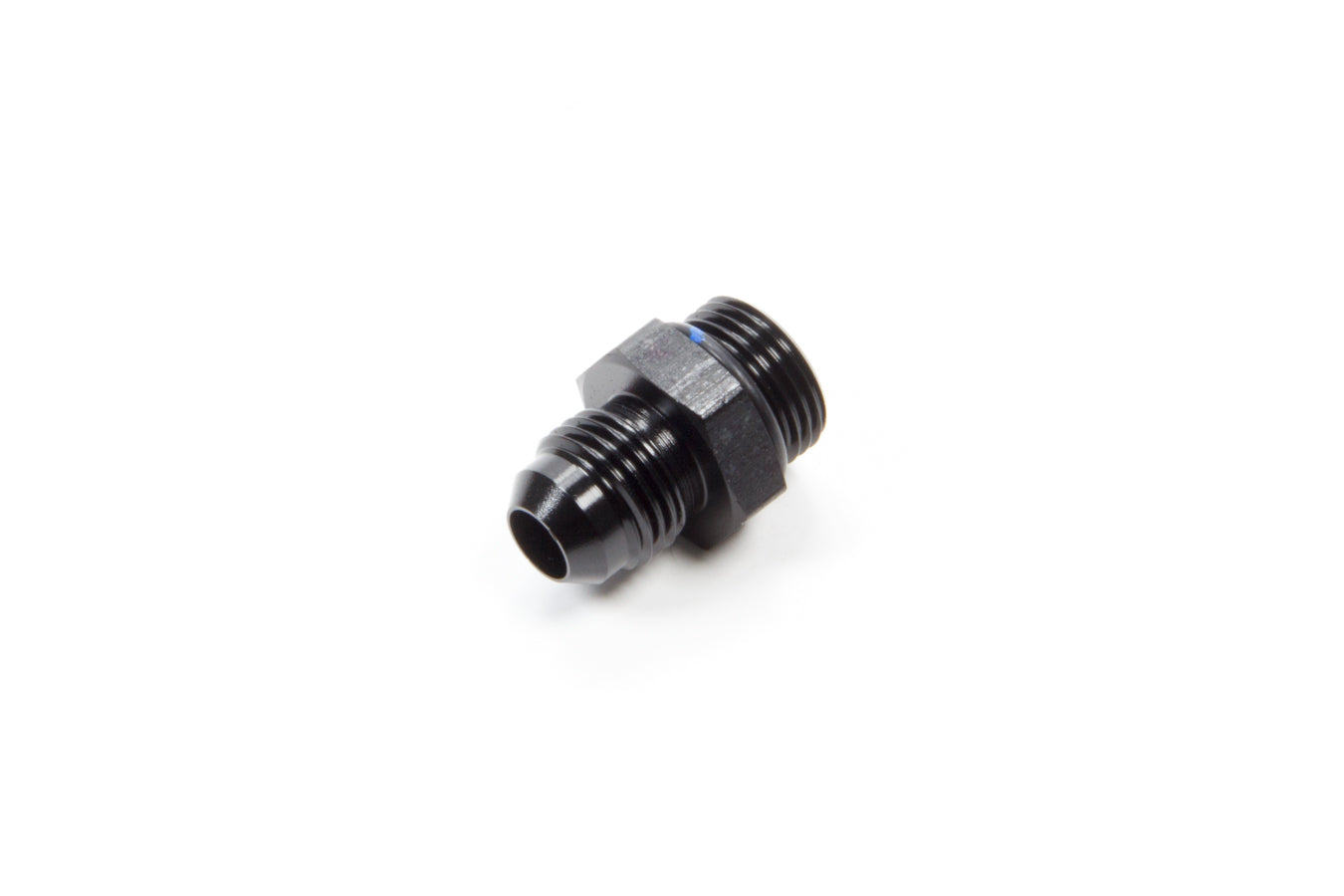 Fitting - Adapter - Straight - 6 AN Male to 5/8-20 in Male O-Ring - Aluminum - Black Anodized - Each