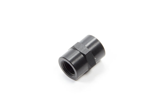 Fitting - Adapter - Straight - 1/4 in NPT Female to 1/4 in NPT Female - Aluminum - Black Anodized - Each