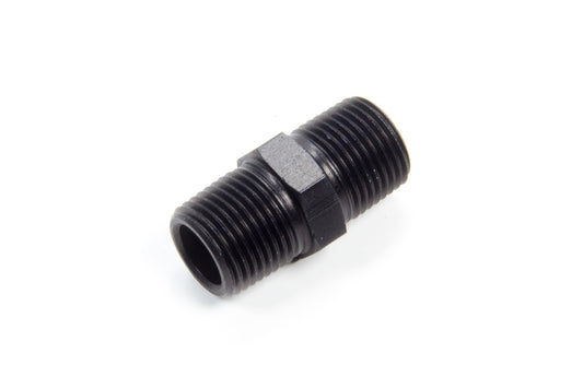 Fitting - Adapter - Straight - 3/8 in NPT Male to 3/8 in NPT Male - Aluminum - Black Anodized - Each