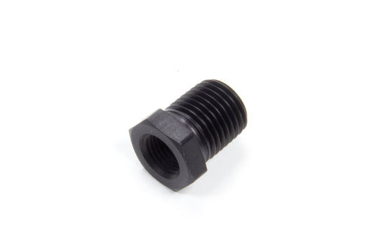 Fitting - Bushing - 1/8 in NPT Female to 1/4 in NPT Male - Aluminum - Black Anodized - Each