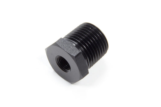 Fitting - Bushing - 1/8 in NPT Female to 1/2 in NPT Male - Aluminum - Black Anodized - Each