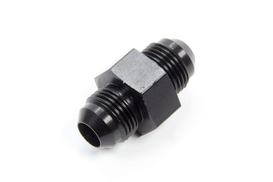 Fitting - Gauge Adapter - Straight - 8 AN Male to 8 AN Male - 1/8 in NPT Gauge Port - Aluminum - Black Anodized - Each