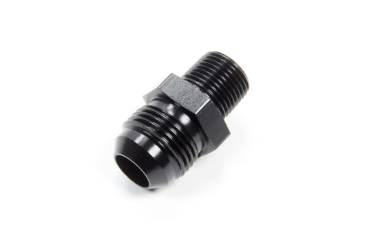 Fitting - Adapter - Straight - 10 AN Male to 3/8 in NPT Male - Aluminum - Black Anodized - Each