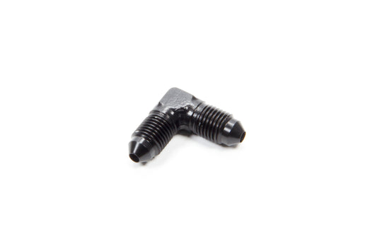 Fitting - Adapter - 90 Degree - 3 AN Male to 3 AN Male - Aluminum - Black Anodized - Each