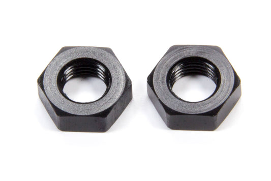 Bulkhead Fitting Nut - 3 AN - Aluminum - Black Anodized - Pair