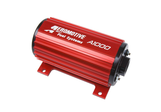 Fuel Pump - A1000 - Electric - In-Line / In-Tank - 1200 lb/hr at 40 psi - 10 AN Female O-Ring Inlet / Outlet - Red - E85 / Gas - Each