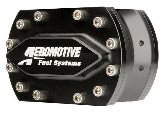 Fuel Pump - Hex Driven - 21.5 gpm - In-Line - 4-Bolt Flange Inlet / Outlet - Aluminum - Black Anodized - Each