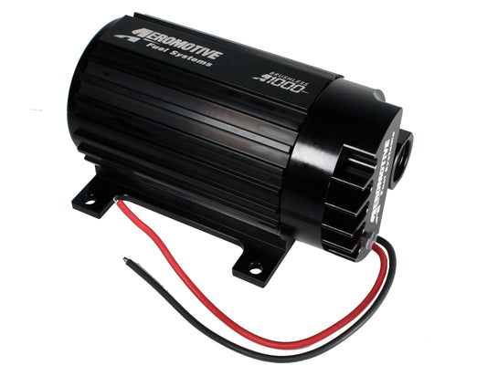 Fuel Pump - A1000 - Electric - In-Line - 700 lb/hr at 45 psi - 10 AN Female O-Ring Inlet / Outlet - Black - E85 / Gas - Each